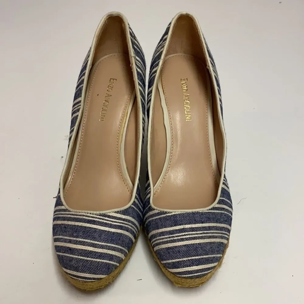 Enzo‎ Angiolini Steffo Round Toe Espadrilles Size 9.5 A10